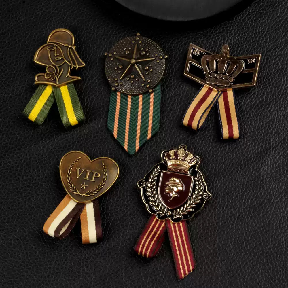 (F-018)RETRO BRITISH STYLE BADGE